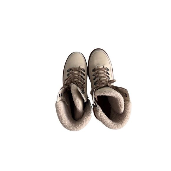 Blondo Natashia Womens Bone Leather Waterproof Faux Shearling Cuff Boots Size 9M - Picture 3 of 16